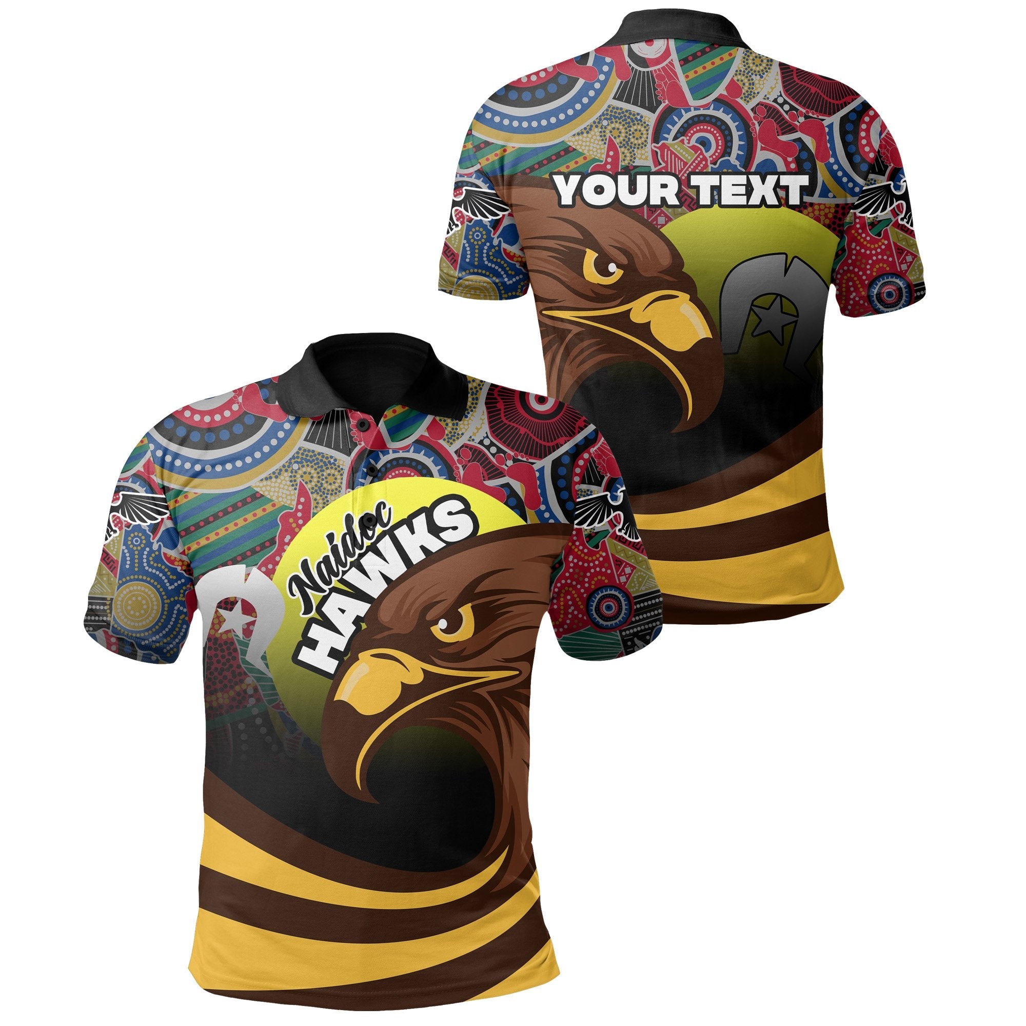 custom-personalised-pride-hawks-polo-shirt-hawthorn-naidoc-week-aboriginal