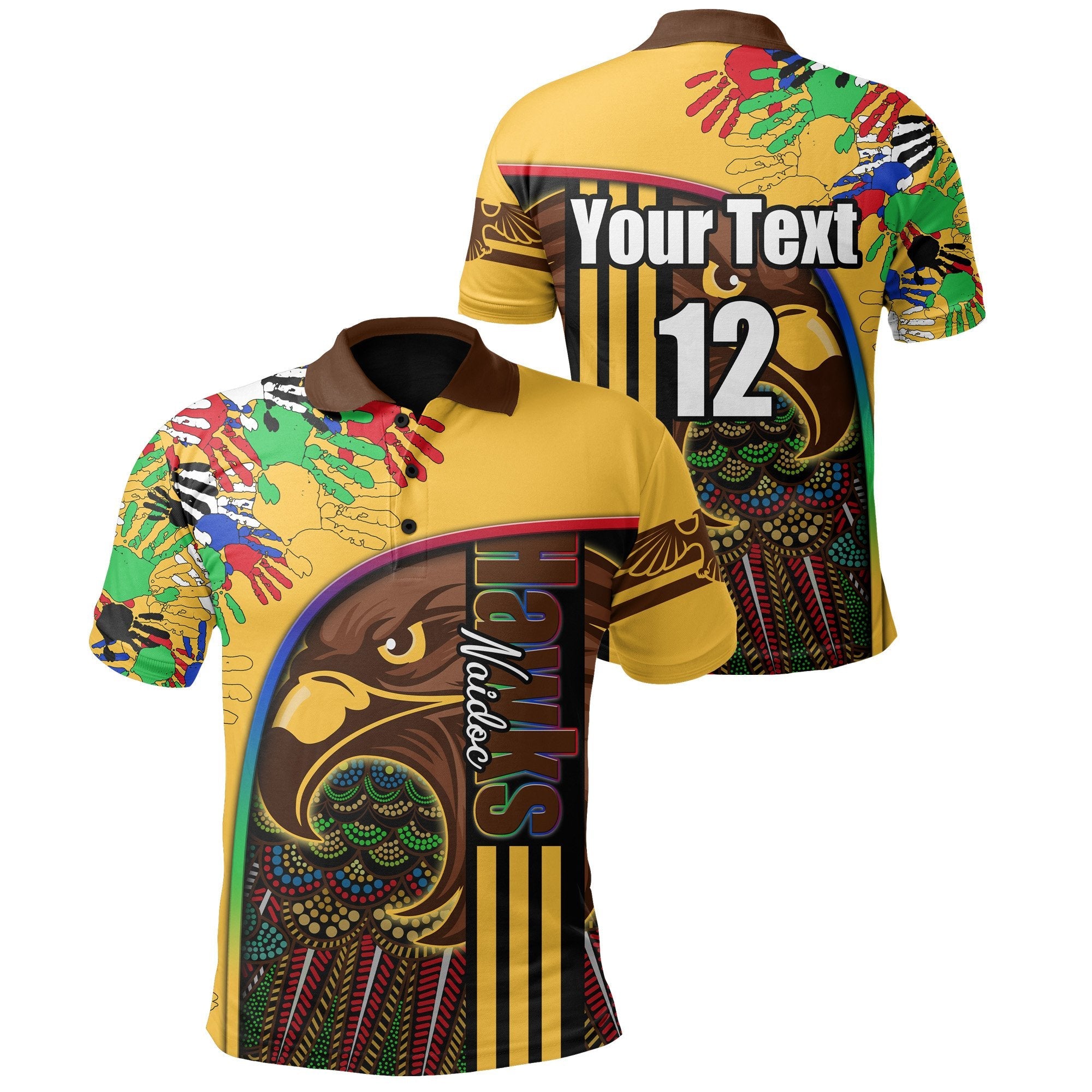 custom-personalised-pride-hawks-polo-shirt-hawthorn-naidoc-week-aboriginal-version-special