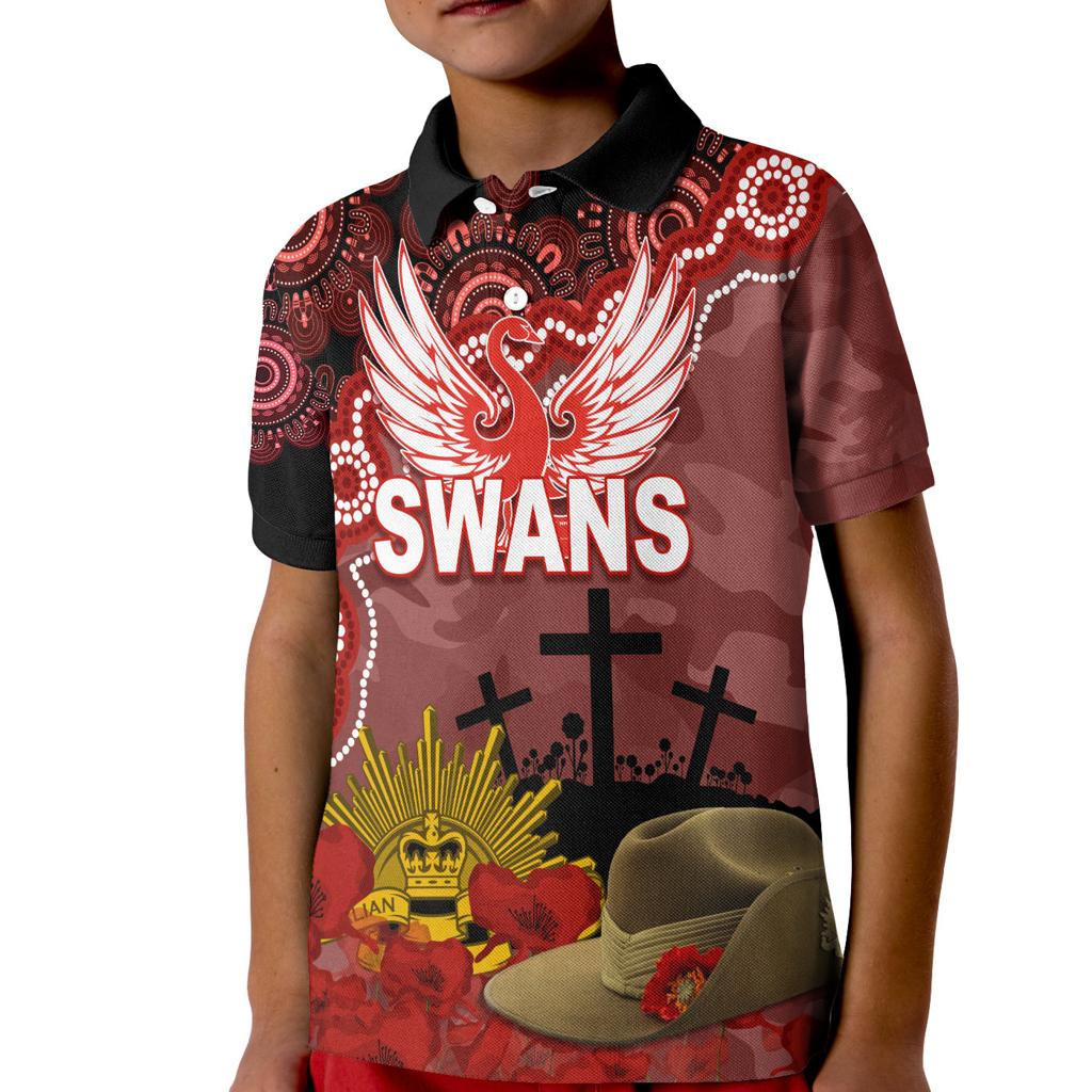 sydney-swans-football-anzac-2023-polo-shirt-kid-aboriginal-mix-slouch-hat