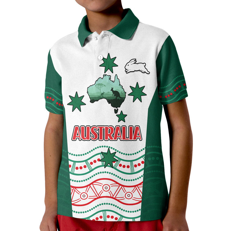 custom-personalised-rabbitohs-australia-day-polo-shirt-flag-map-and-aboriginal-wave