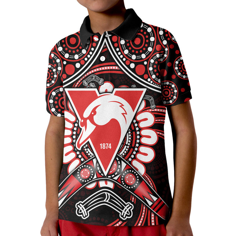 custom-personalised-swans-football-polo-shirt-boomerang-indigenous-dots