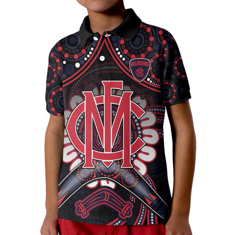 demons-football-polo-shirt-boomerang-indigenous-dots