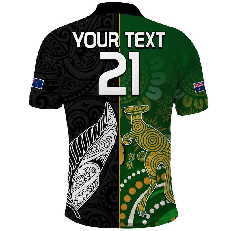 custom-personalised-aotearoa-rugby-all-black-combine-australia-wallabies-polo-shirt-aboriginal-kangaroo-and-maori-fern