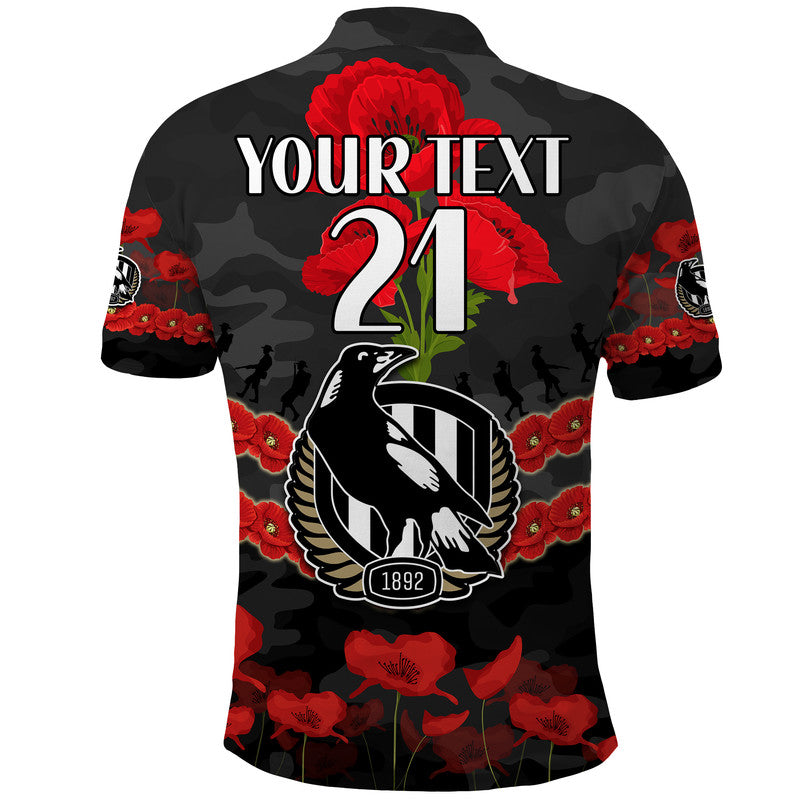 custom-personalised-magpies-football-anzac-polo-shirt-lest-we-forget