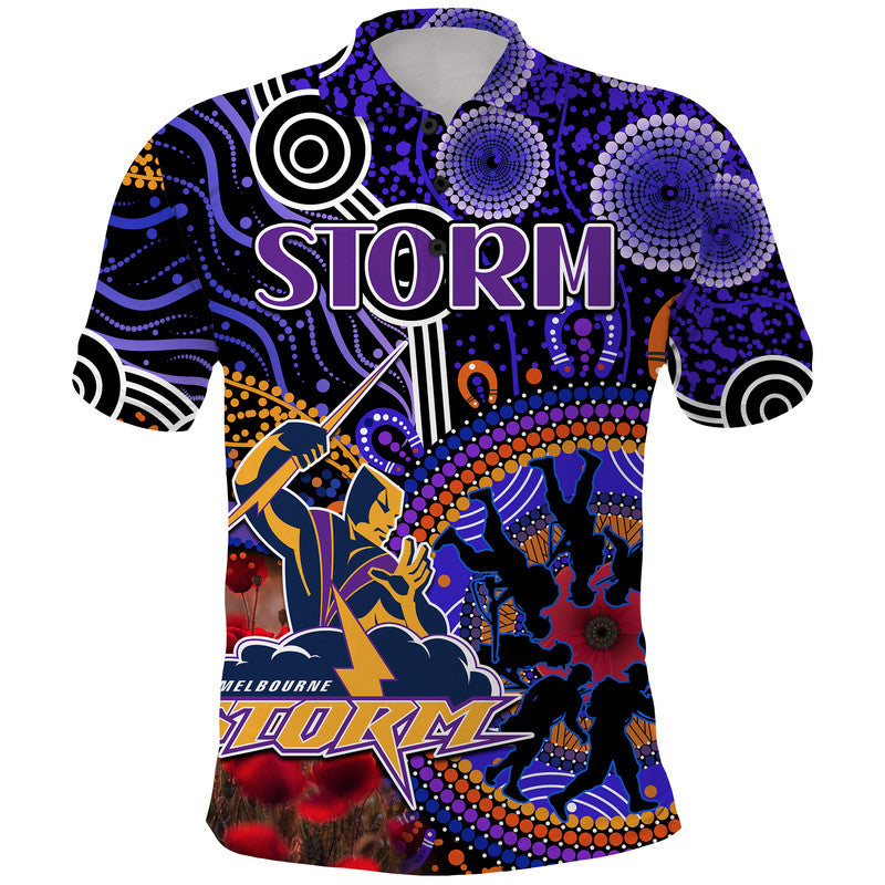 storm-rugby-anzac-polo-shirt-aboriginal-military-and-poppy-flowers