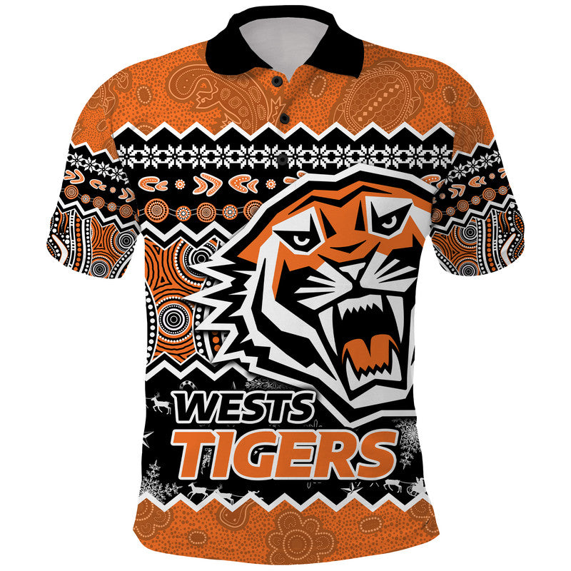 wests-tigers-aboriginal-christmas-vibe-gold-version-polo-shirt