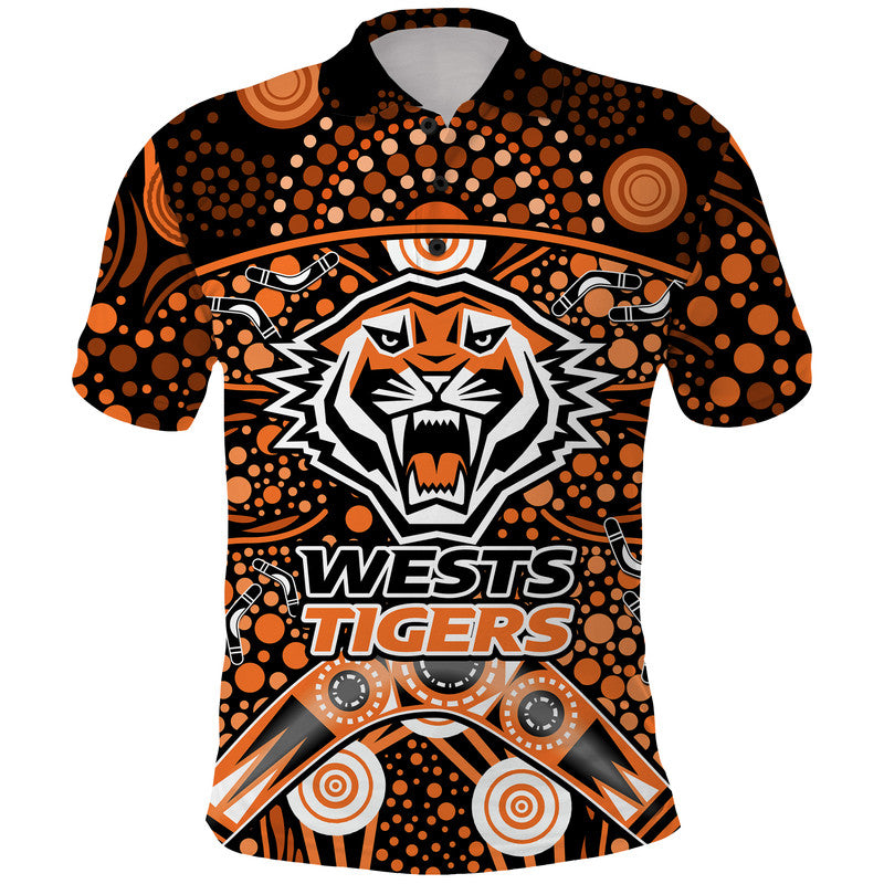 wests-tigers-rugby-polo-shirt-boomerang-indigenous-dots