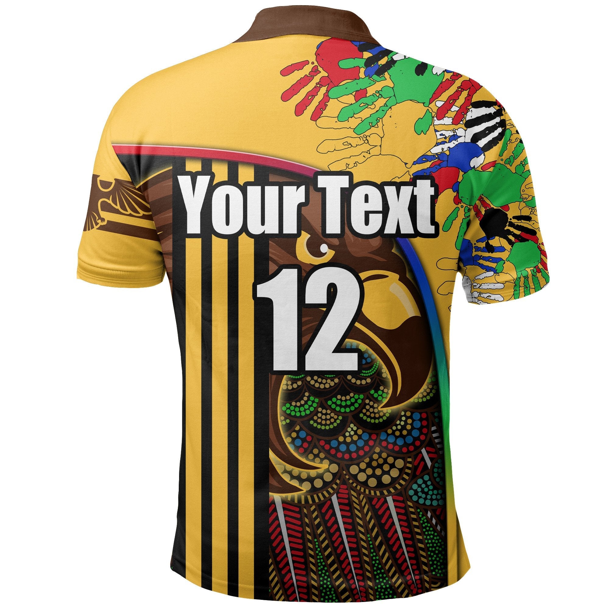 custom-personalised-pride-hawks-polo-shirt-hawthorn-naidoc-week-aboriginal-version-special