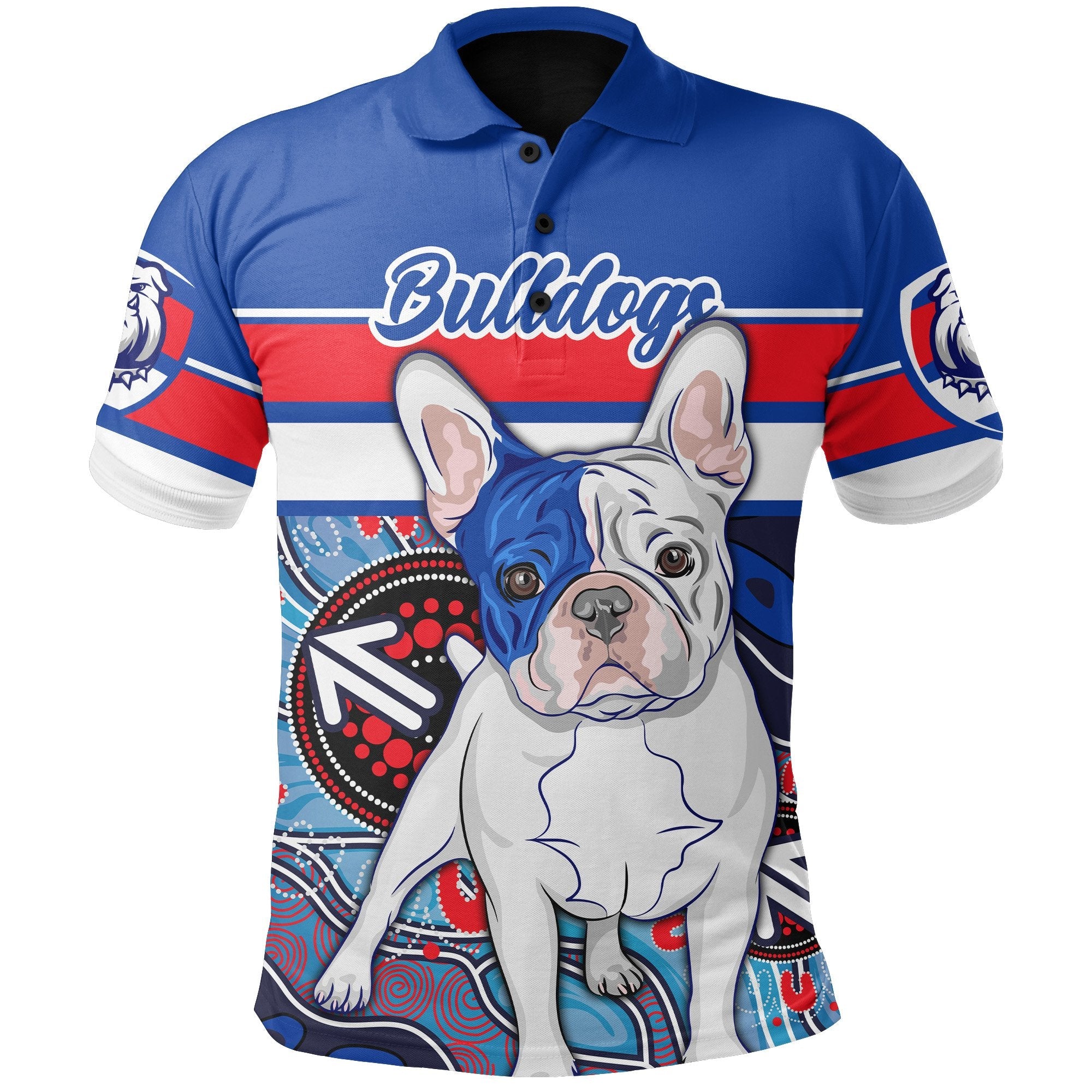 custom-personalised-western-football-bulldogs-polo-shirt-aboriginal-sport-style