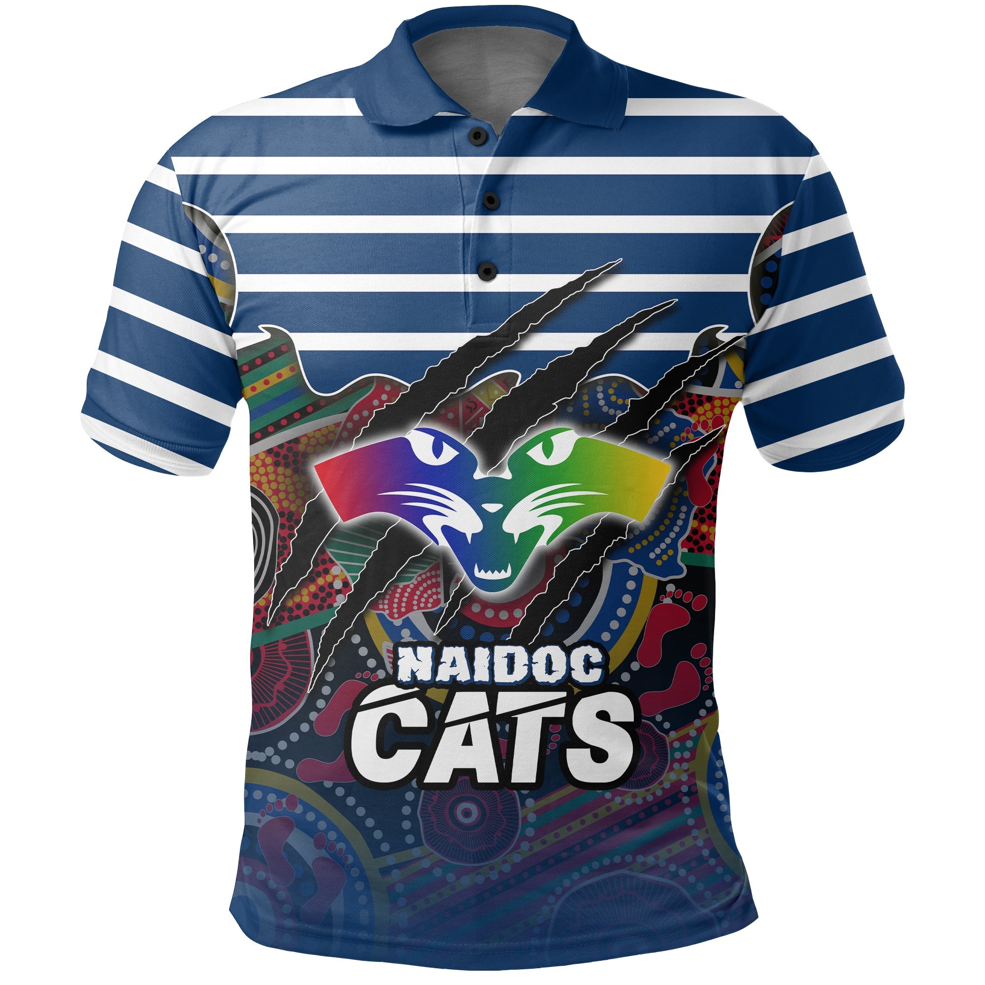 custom-personalised-geelong-naidoc-week-polo-shirt-cats-aboriginal-version-special