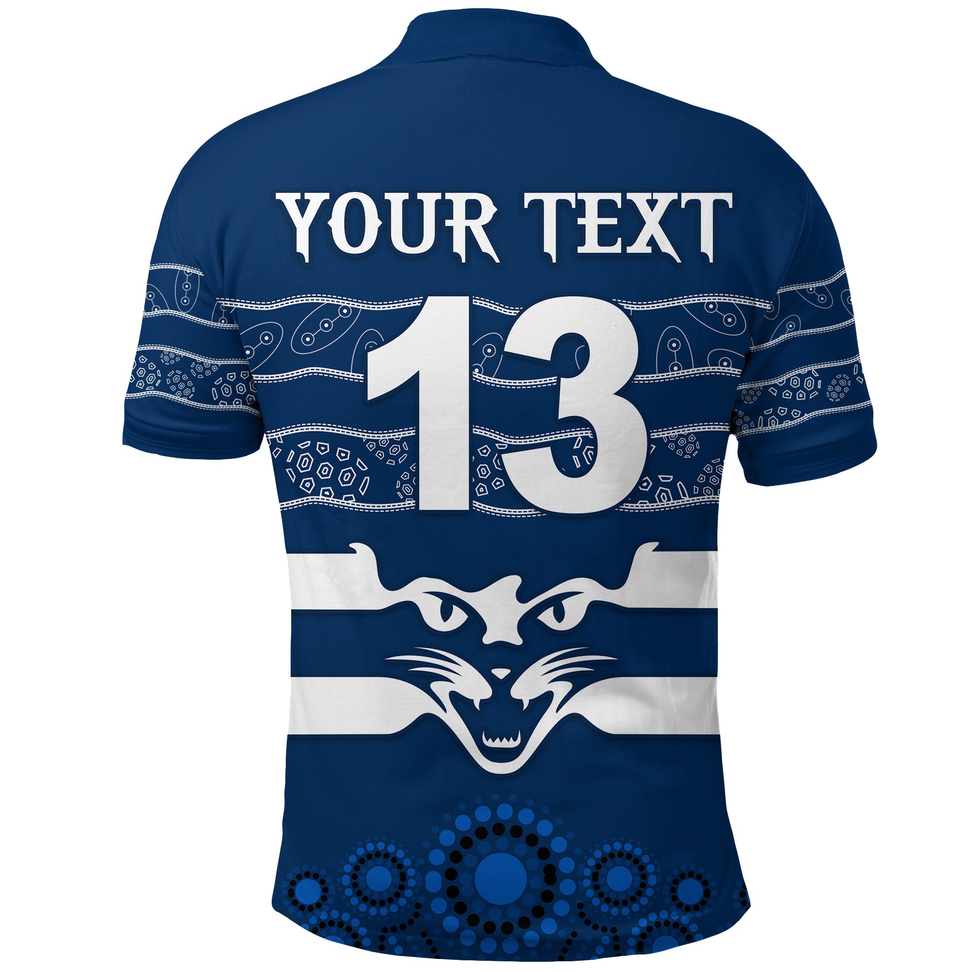 custom-personalised-cats-indigenous-polo-shirt-football-geelong-custom-text-and-number