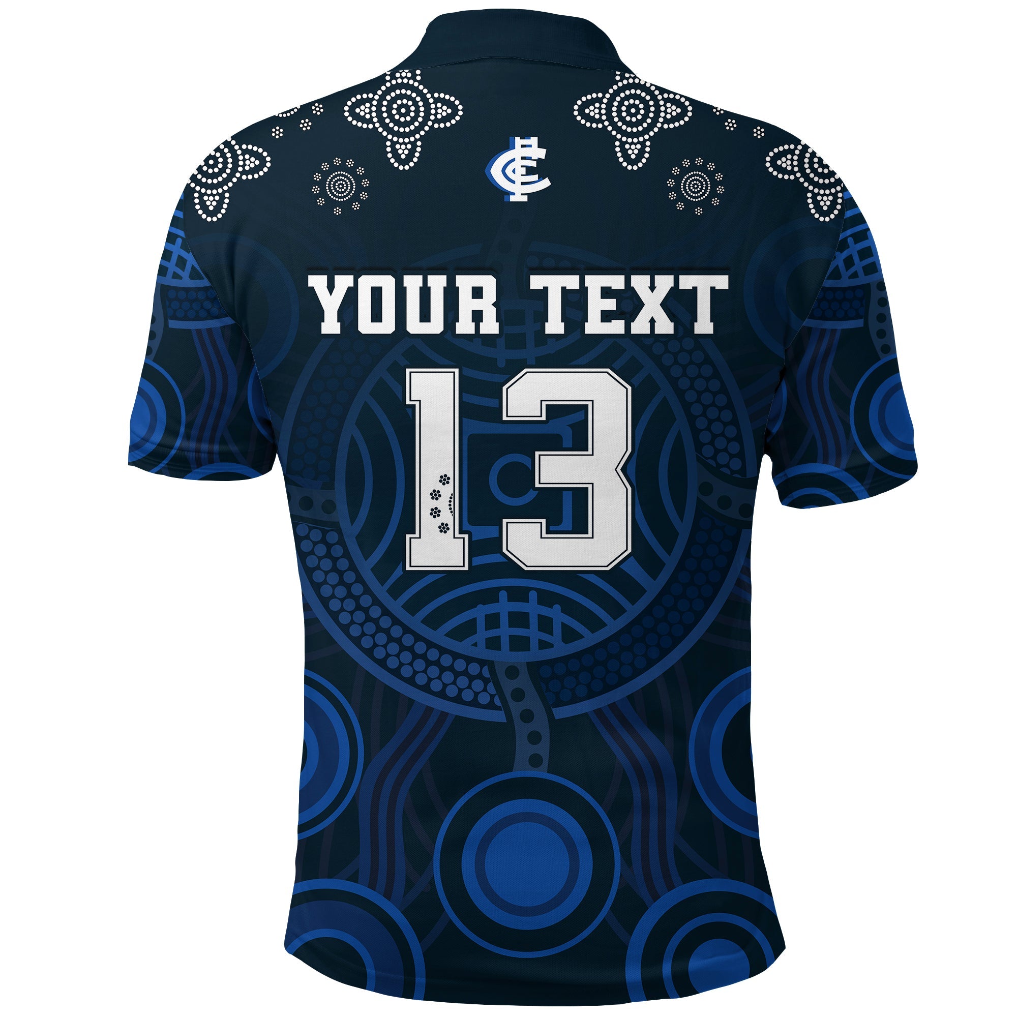 custom-personalised-blues-indigenous-polo-shirt-2021-football-season-custom-text-and-number