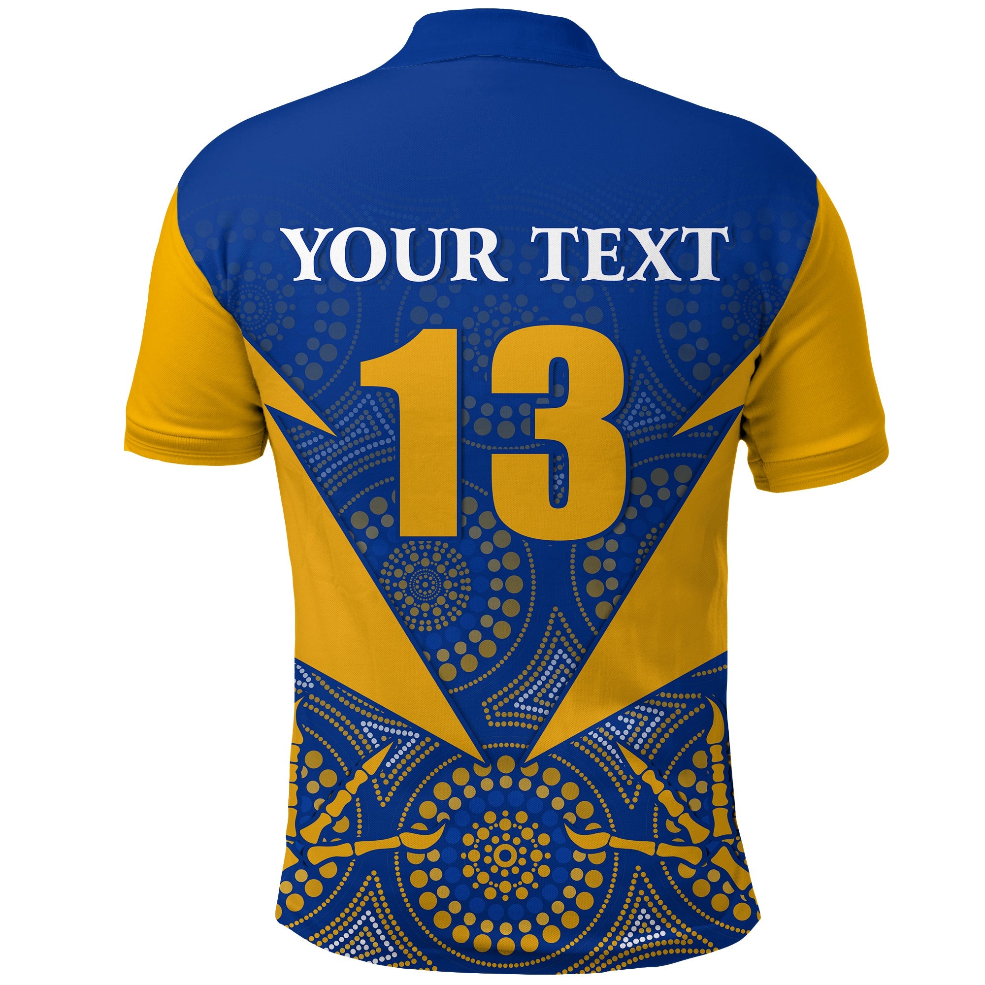 custom-personalised-eagles-indigenous-polo-shirt-west-coast-2021-version-gold-custom-text-and-number