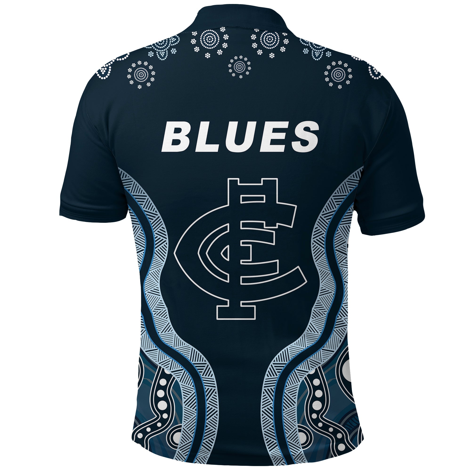 custom-personalised-go-blues-polo-shirt-simple-indigenous