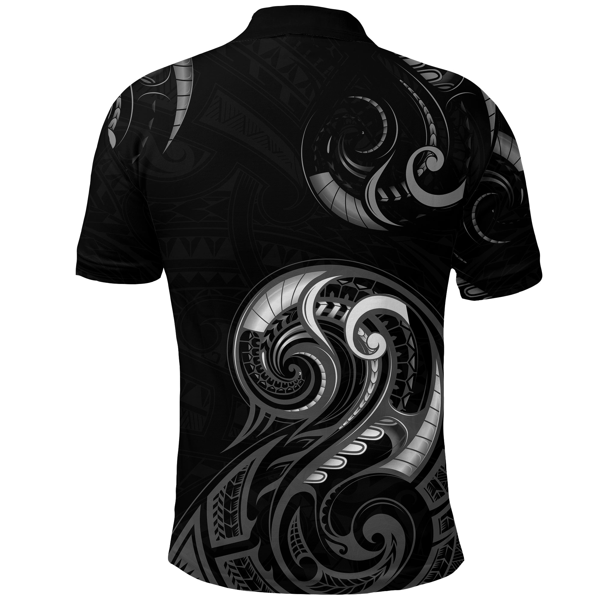 custom-personalised-aotearoa-fern-polo-shirt-maori-pattern-version-black