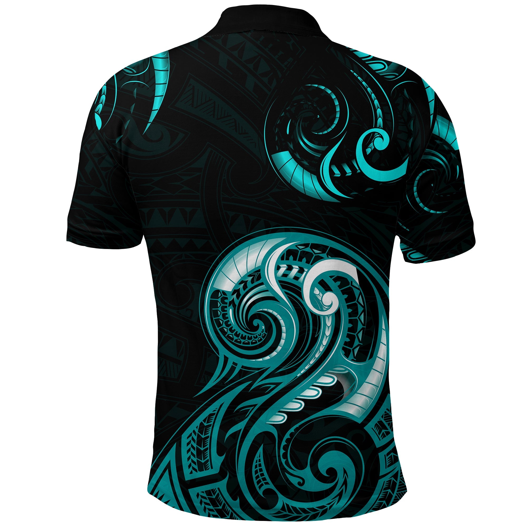 custom-personalised-aotearoa-fern-polo-shirt-maori-pattern-version-turquoise