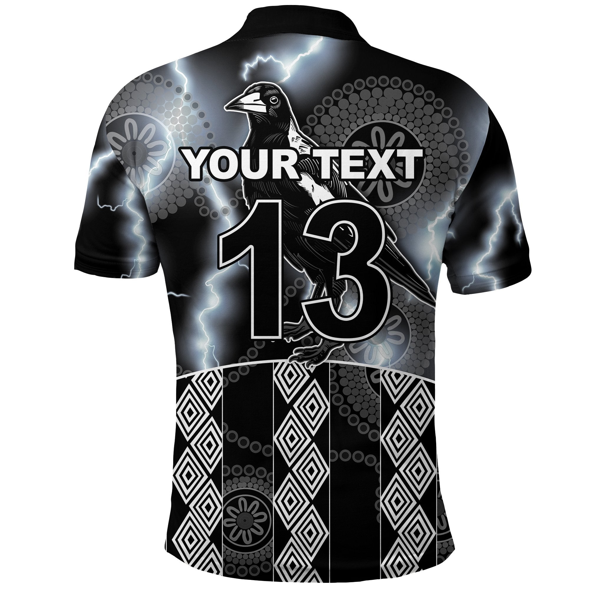 custom-personalised-magpies-flash-newest-polo-shirt-collingwood-style-custom-text-and-number