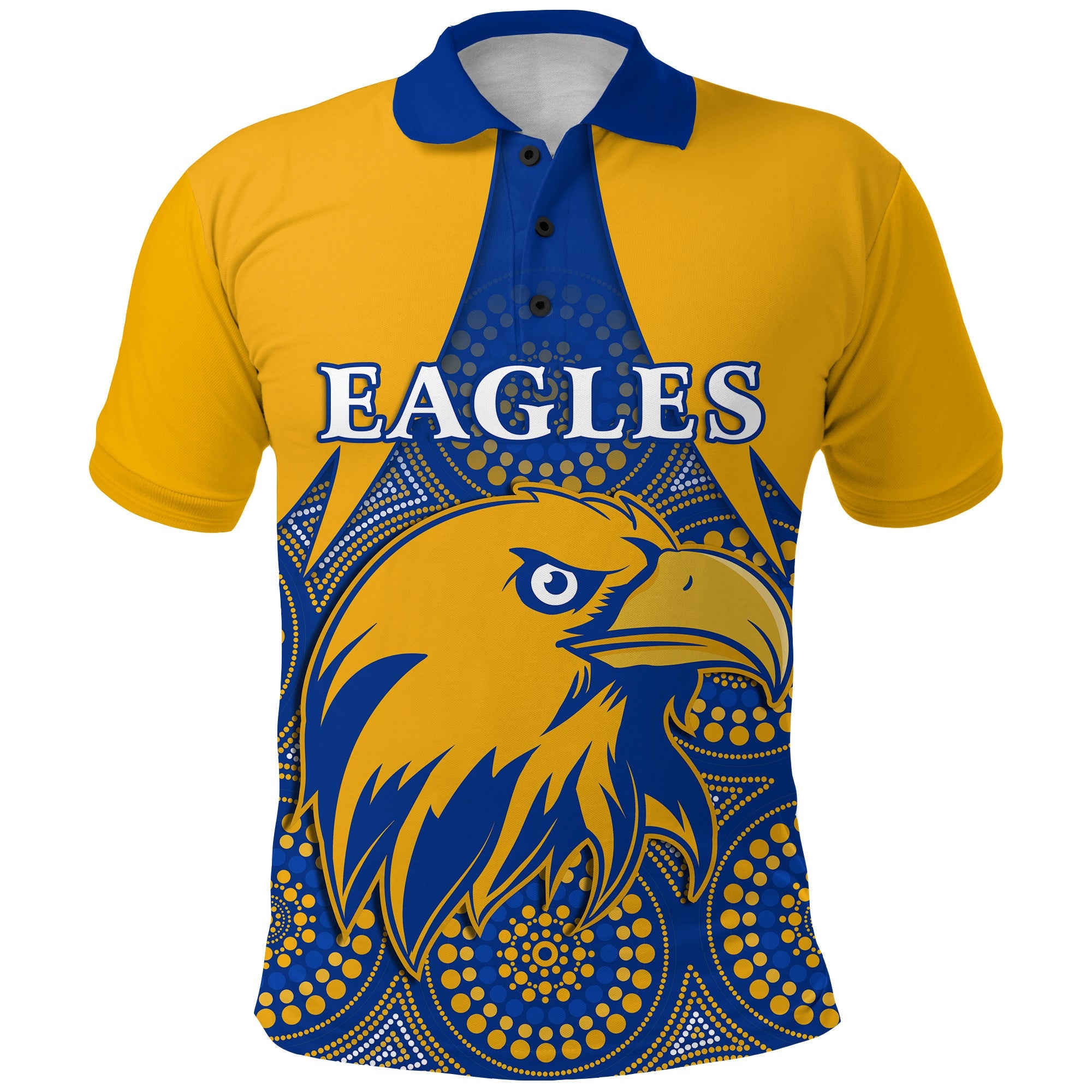 custom-personalised-eagles-indigenous-polo-shirt-west-coast-2021-version-gold-custom-text-and-number