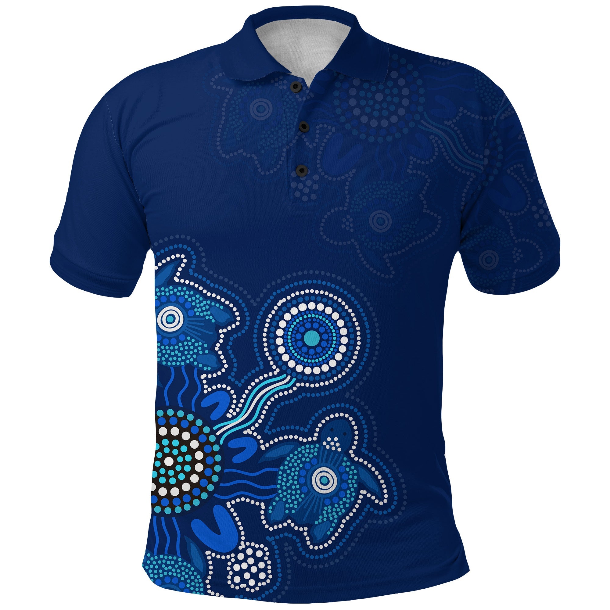 aboriginal-dot-polo-shirt-turtles-victory