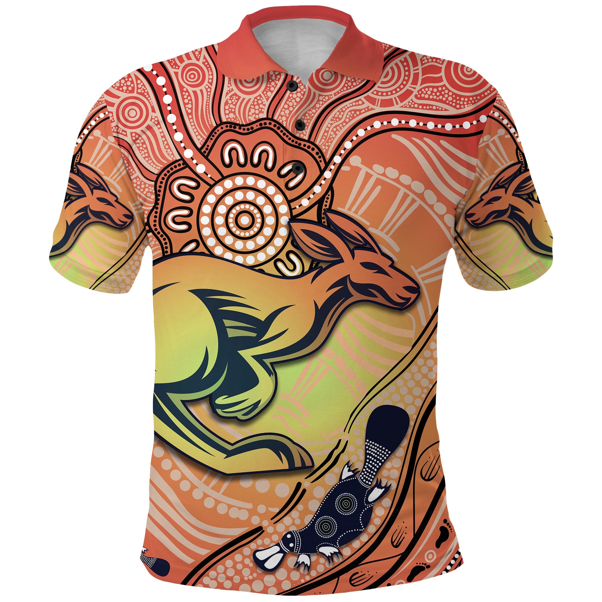 kangaroos-indigenous-polo-shirt-beautiful-life