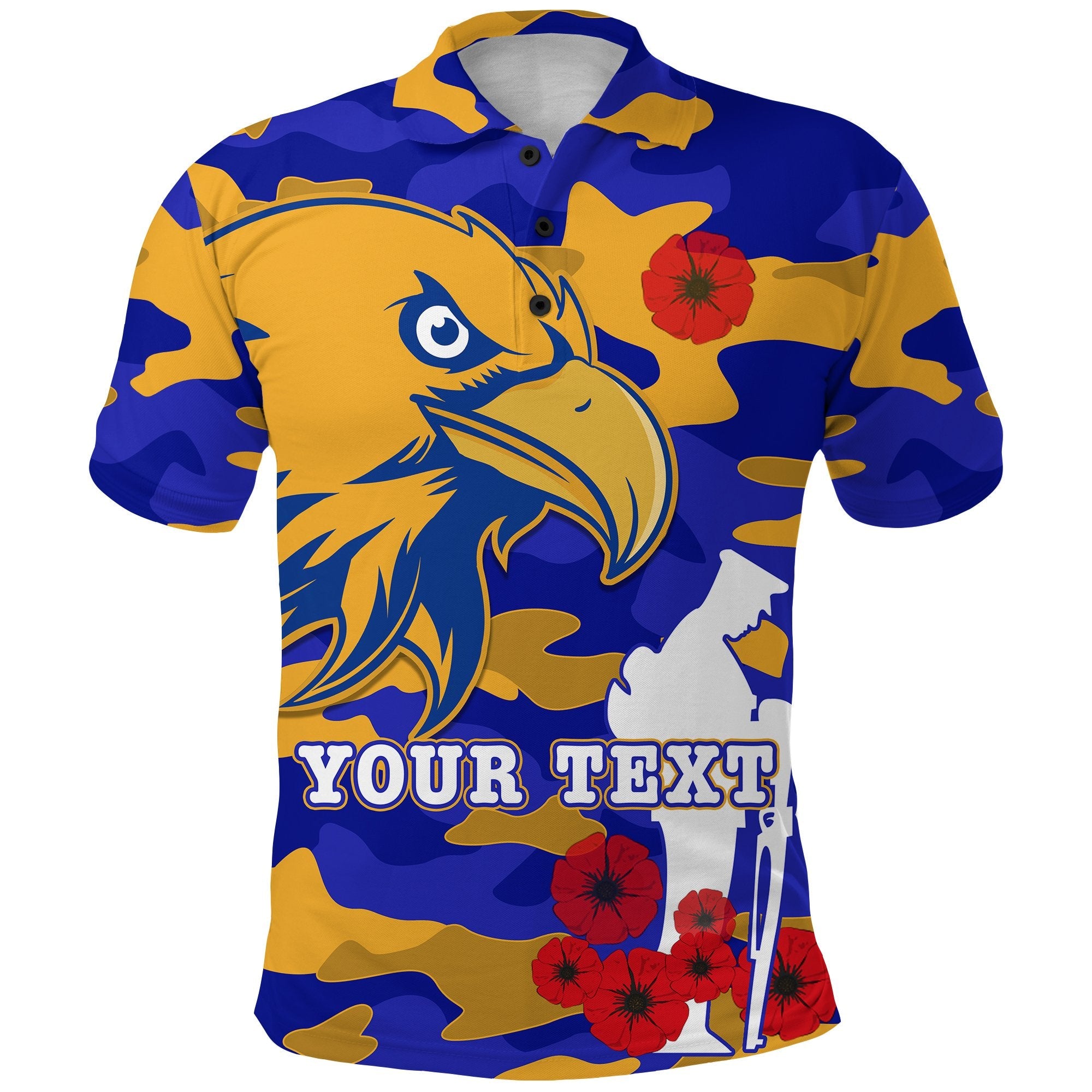 custom-personalised-eagles-anzac-polo-shirt-west-coast-simple