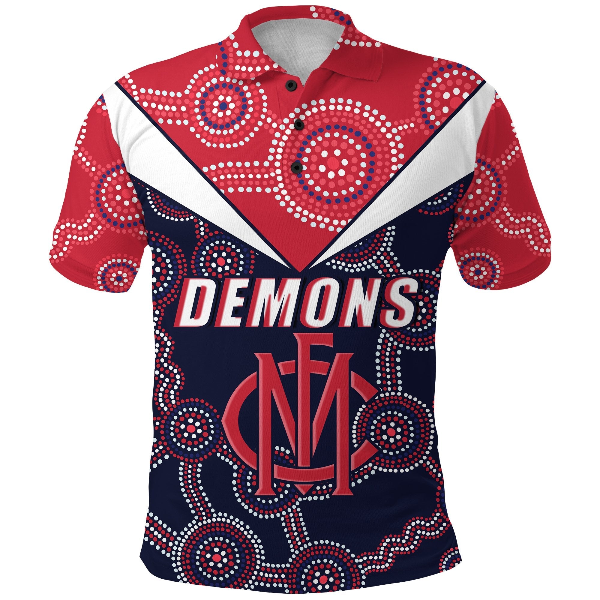 combo-polo-shirt-and-men-short-demons-indigenous-melbourne-fancy