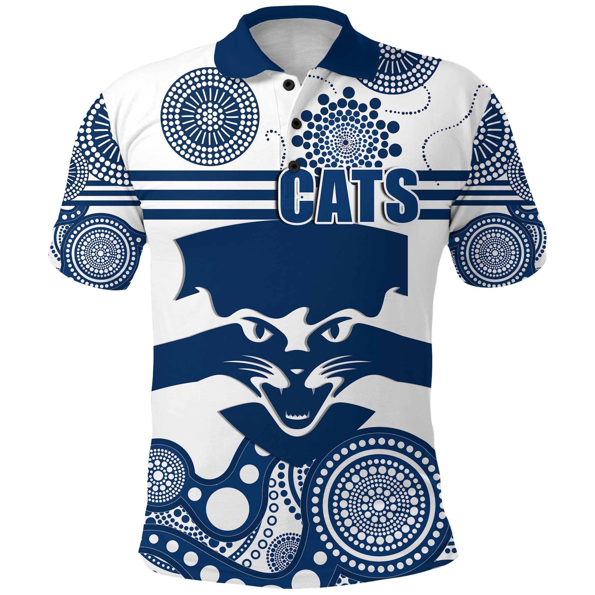 combo-polo-shirt-and-men-short-cats-geelong-indigenous