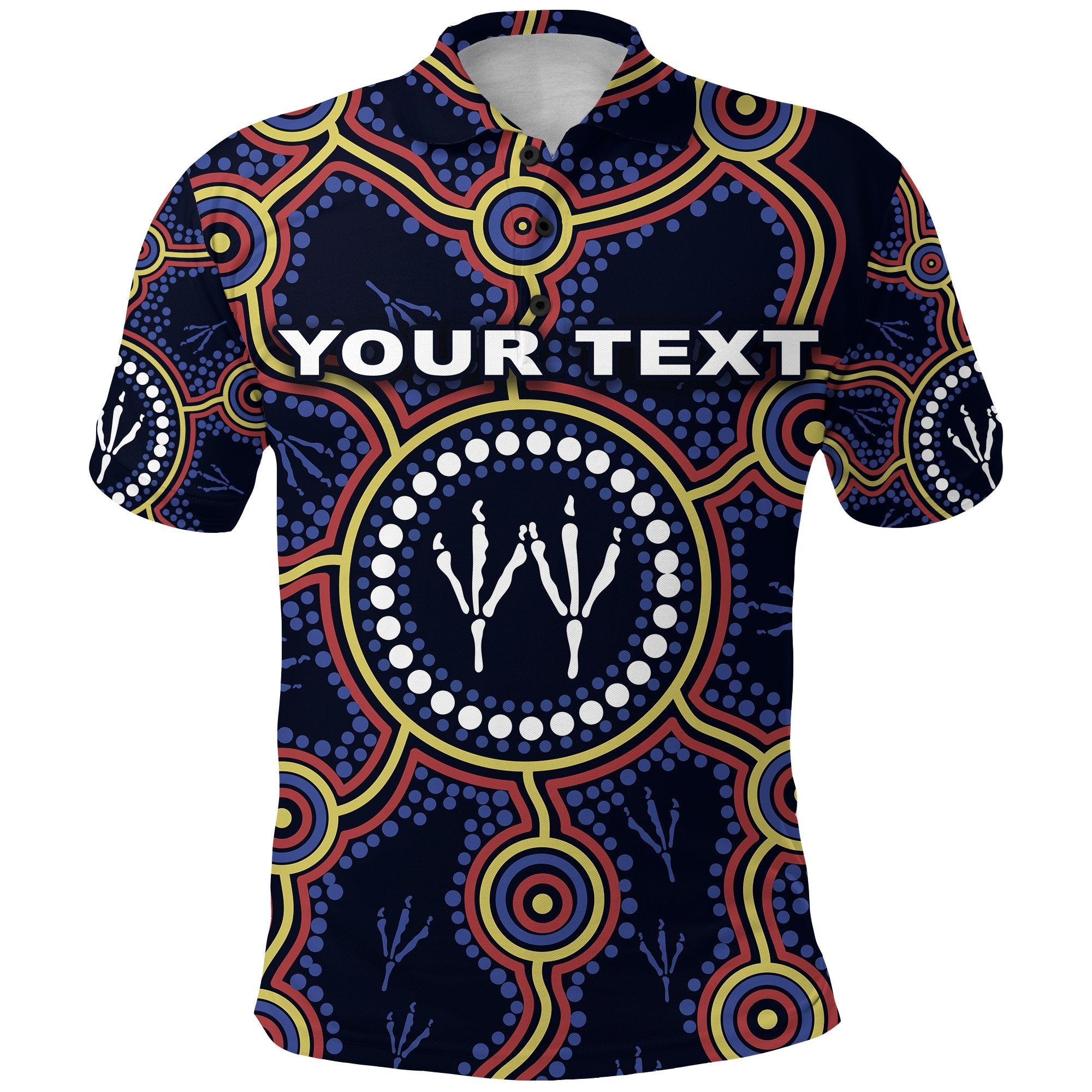 custom-personalised-adelaide-polo-shirt-indigenous-crows-footprint