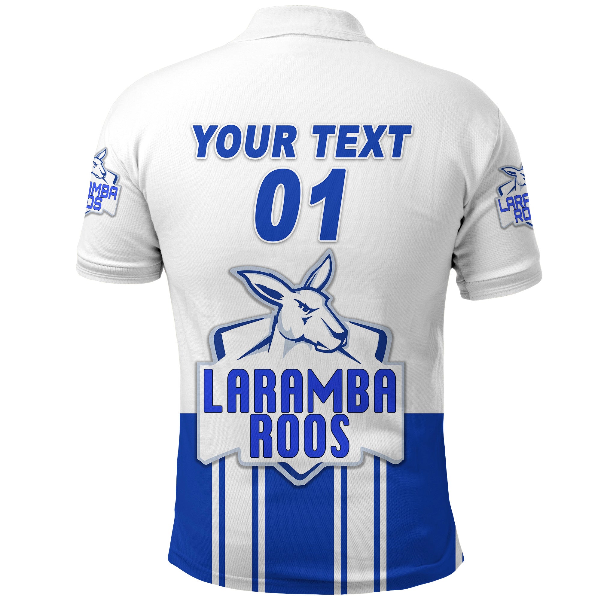 custom-personalised-laramba-roos-football-club-polo-shirt-kangaroos-original-white-custom-text-and-number