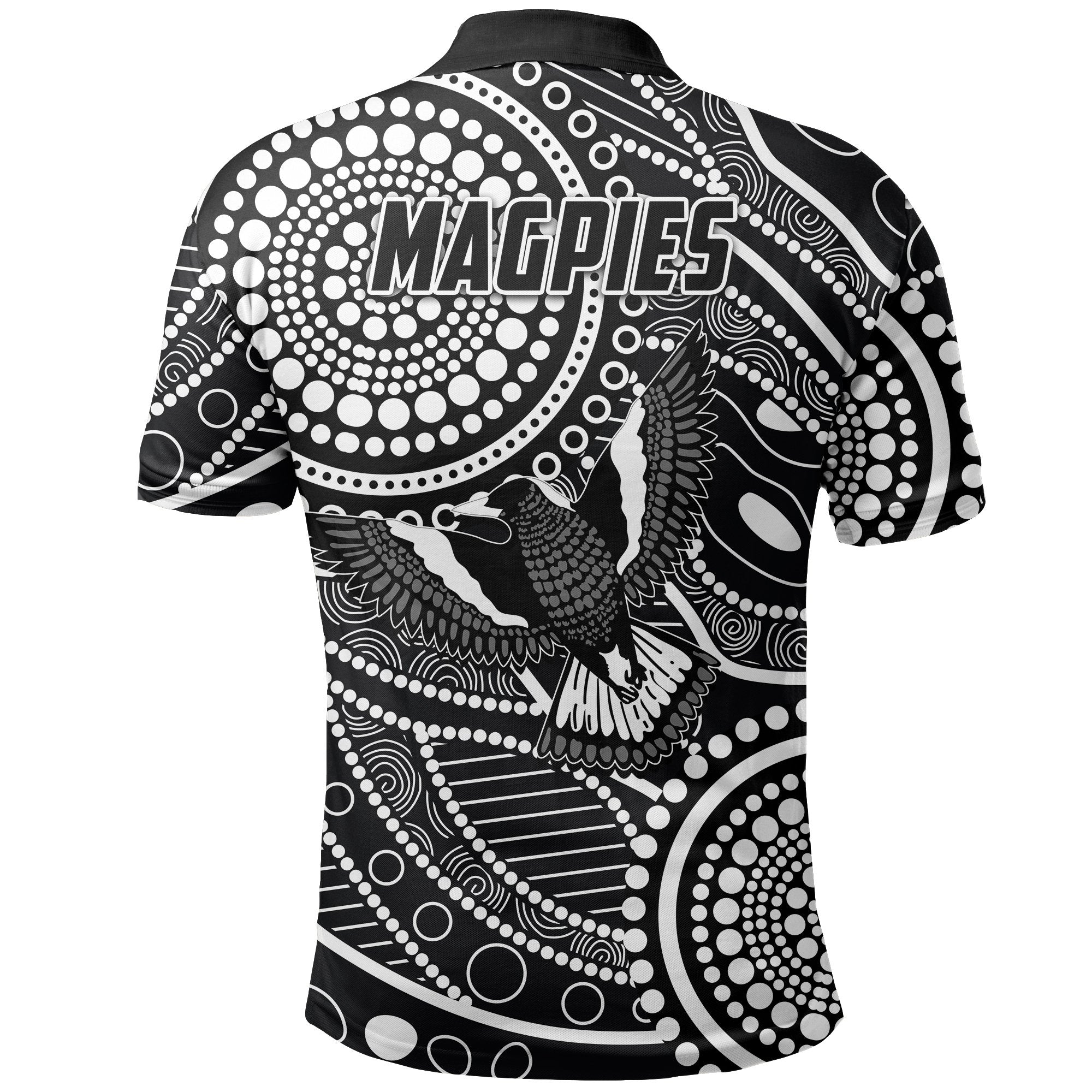 magpies-indigenous-polo-shirt-tattoo-style