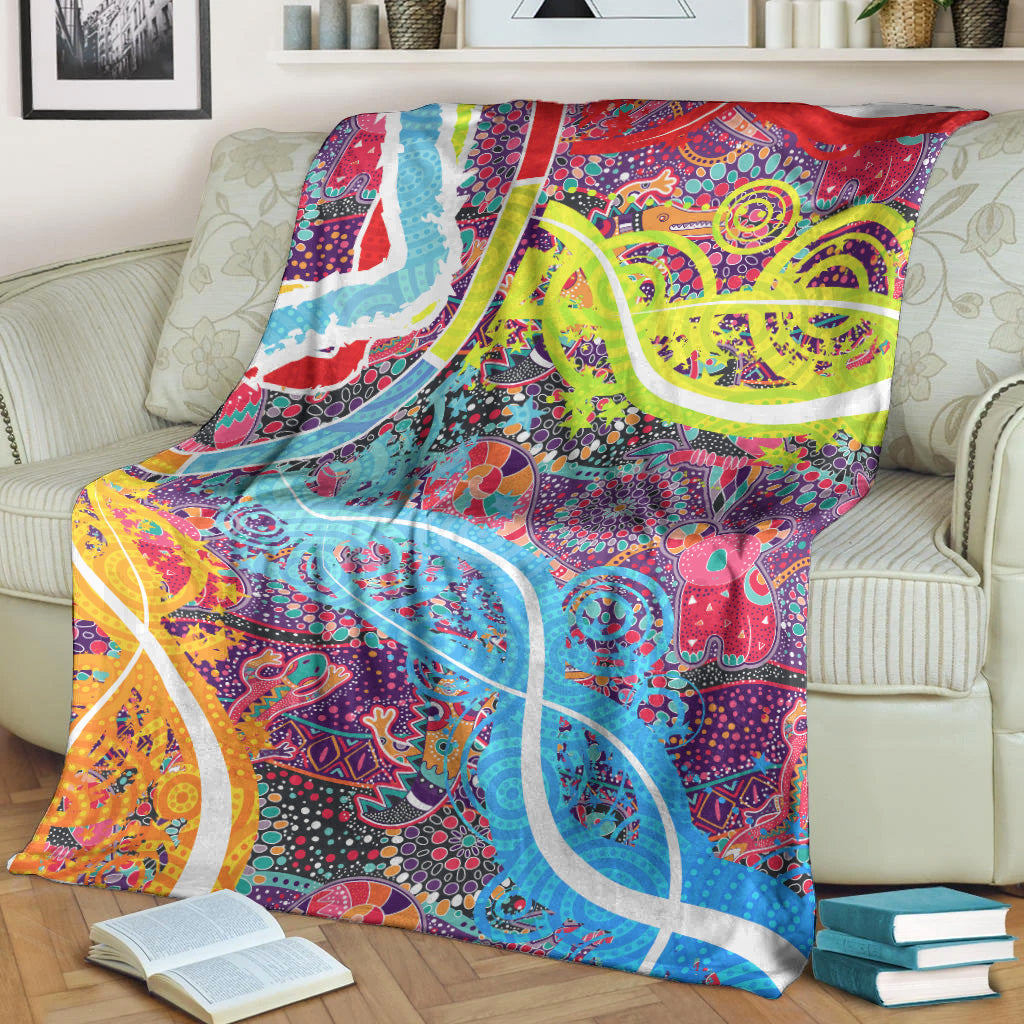 aboriginal-art-colorful-vibes-premium-blanket-indigenous