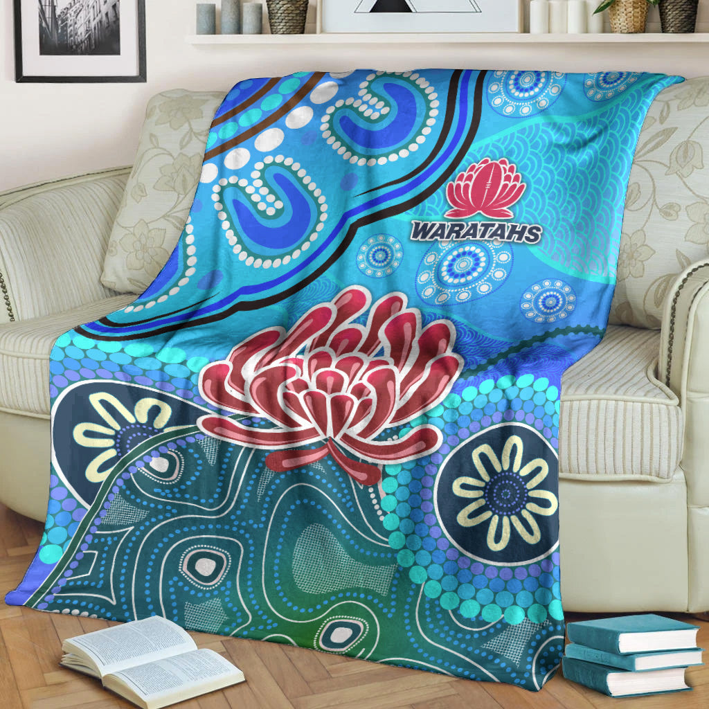 new-south-wales-waratahs-aboriginal-premium-blanket-indigenous-wave-vibes