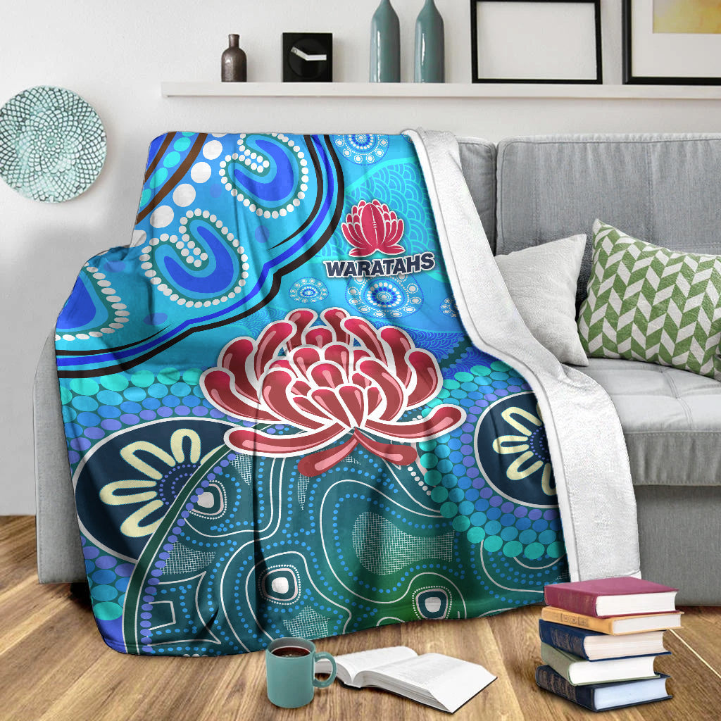 new-south-wales-waratahs-aboriginal-premium-blanket-indigenous-wave-vibes