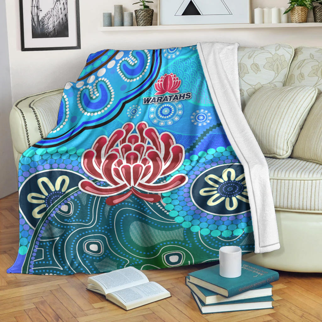 new-south-wales-waratahs-aboriginal-premium-blanket-indigenous-wave-vibes