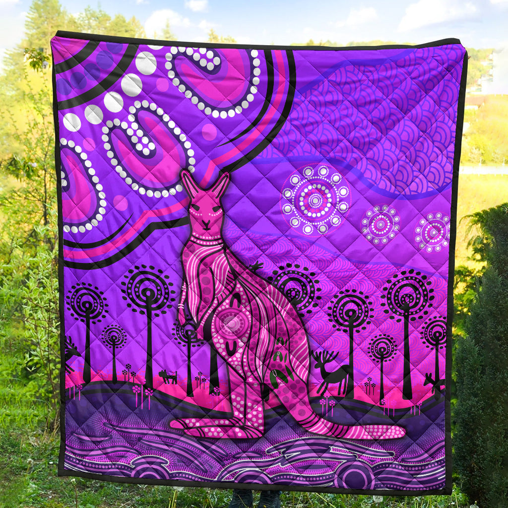 aboriginal-art-kangaroo-premium-quilt-indigenous-unique-vibes-purple