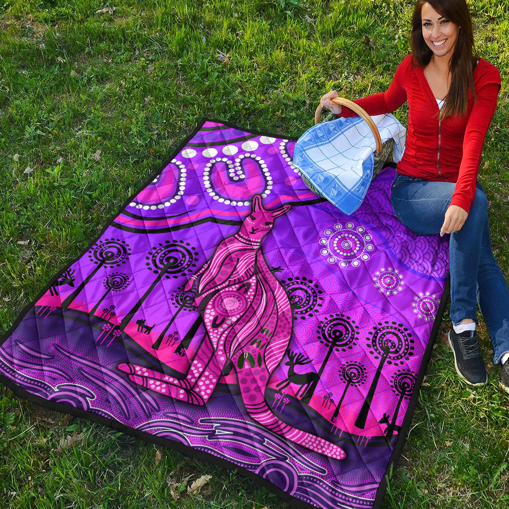 aboriginal-art-kangaroo-premium-quilt-indigenous-unique-vibes-purple