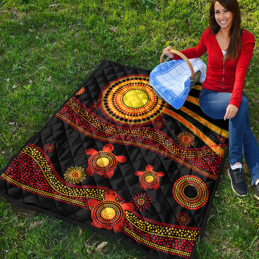 aboriginal-indigenous-flag-vibes-premium-quilt-turtle