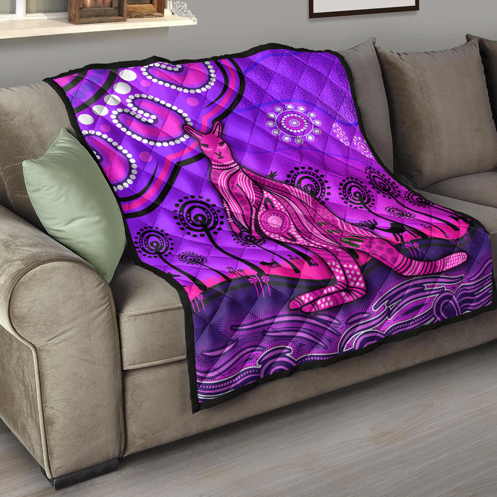 aboriginal-art-kangaroo-premium-quilt-indigenous-unique-vibes-purple