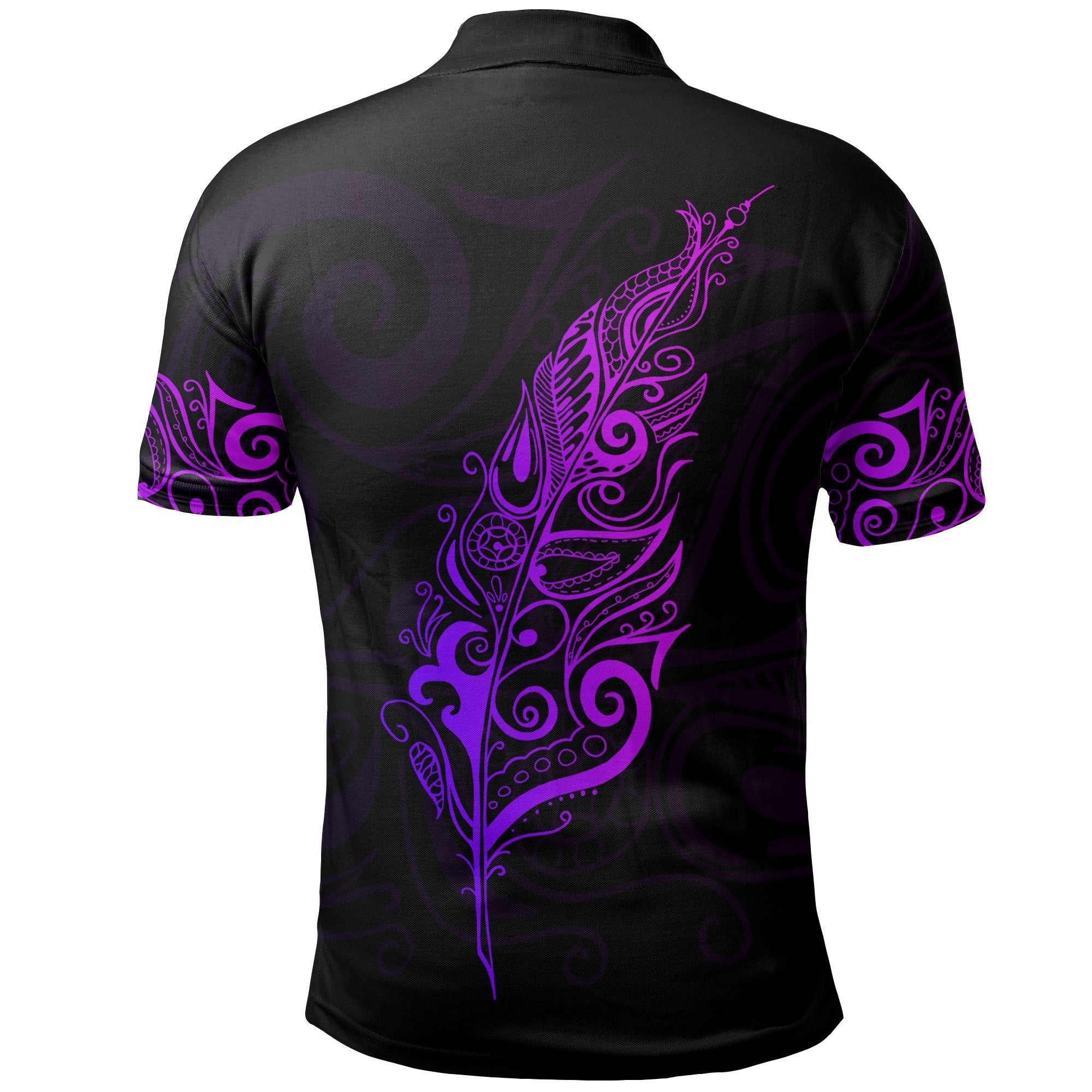 new-zealand-polo-shirt-light-silver-fern-golf-shirts-purple