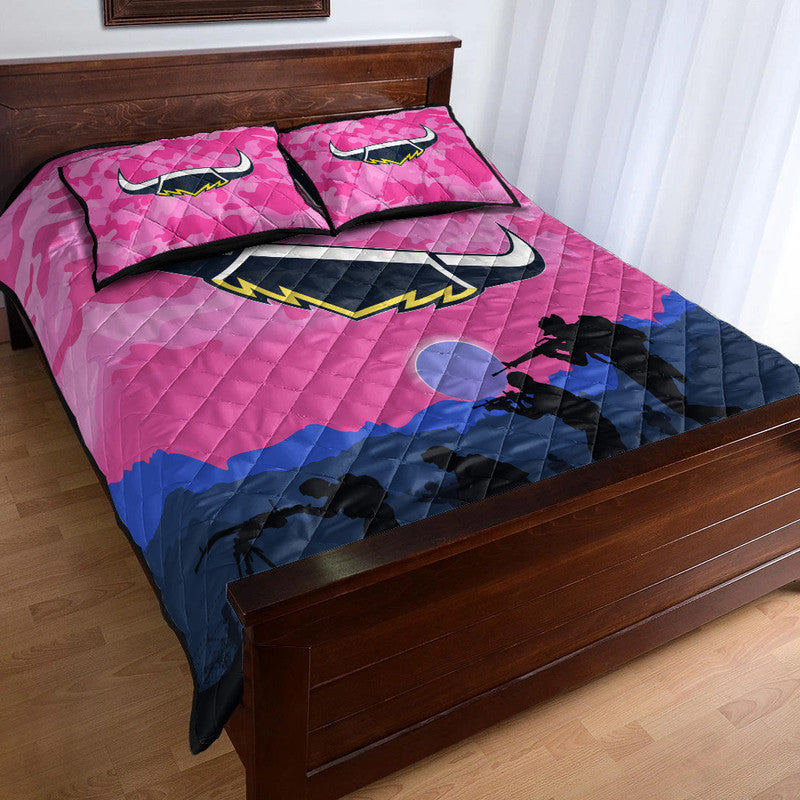 custom-personalised-north-queensland-cowboys-anzac-2022-quilt-bed-set-simple-style-pink