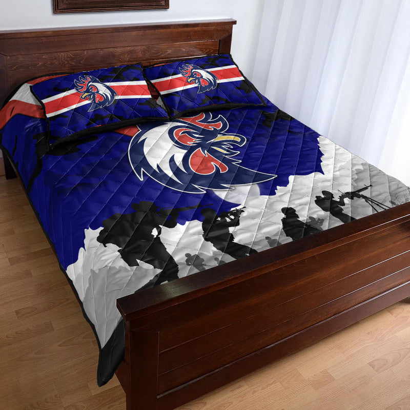 custom-personalised-sydney-roosters-anzac-2022-quilt-bed-set-simple-style-blue