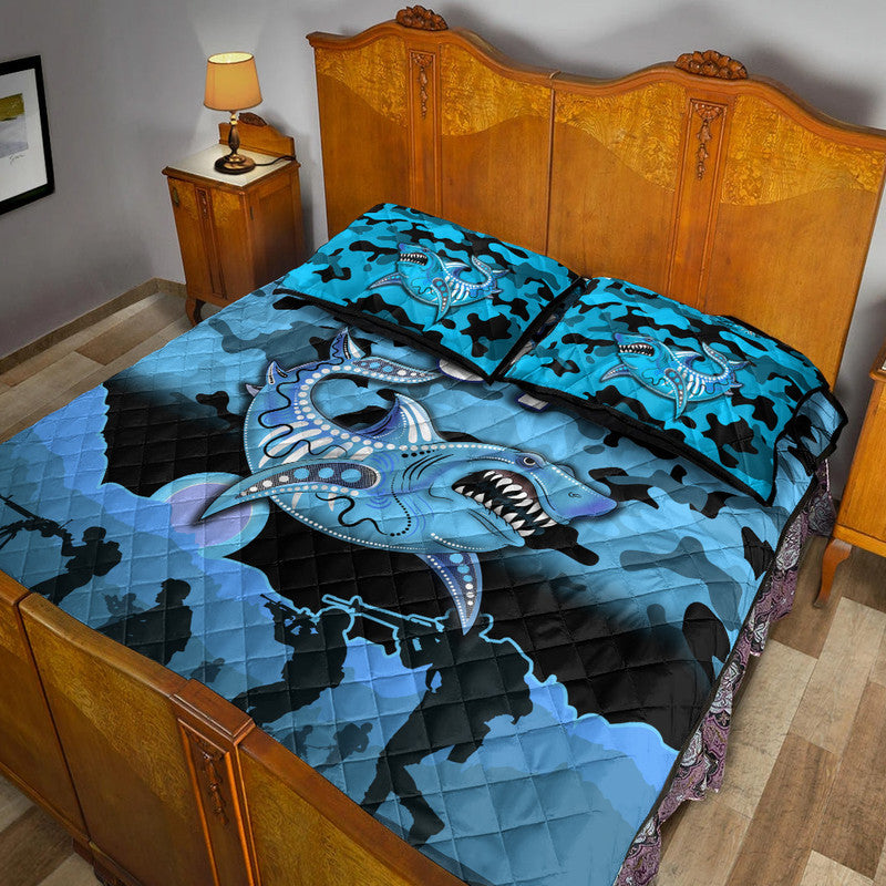 custom-personalised-cronulla-sutherland-sharks-anzac-2022-quilt-bed-set-simple-style-black