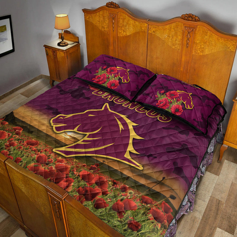 brisbane-broncos-anzac-2022-quilt-bed-set-poppy-flowers-vibes