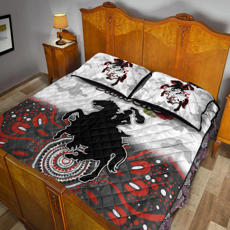 st-george-illawarra-dragons-anzac-2022-quilt-bed-set-indigenous-vibes-white