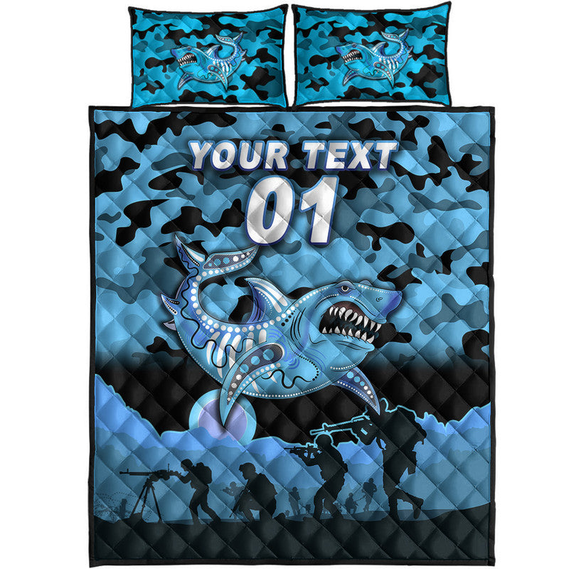 custom-personalised-cronulla-sutherland-sharks-anzac-2022-quilt-bed-set-simple-style-black