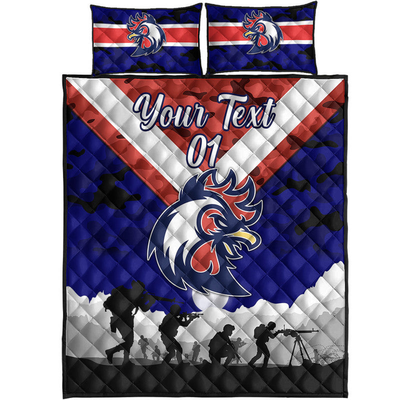 custom-personalised-sydney-roosters-anzac-2022-quilt-bed-set-simple-style-blue