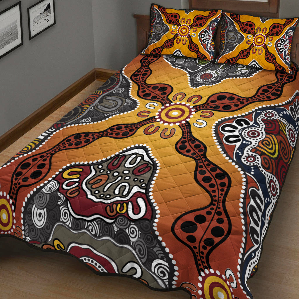 aboriginal-art-special-vibes-quilt-bed-set-indigenous