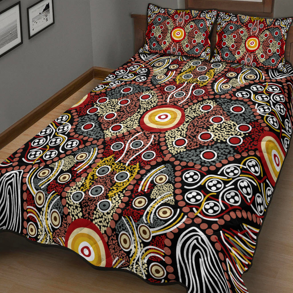 aboriginal-art-dot-vibes-quilt-bed-set-indigenous-no-1