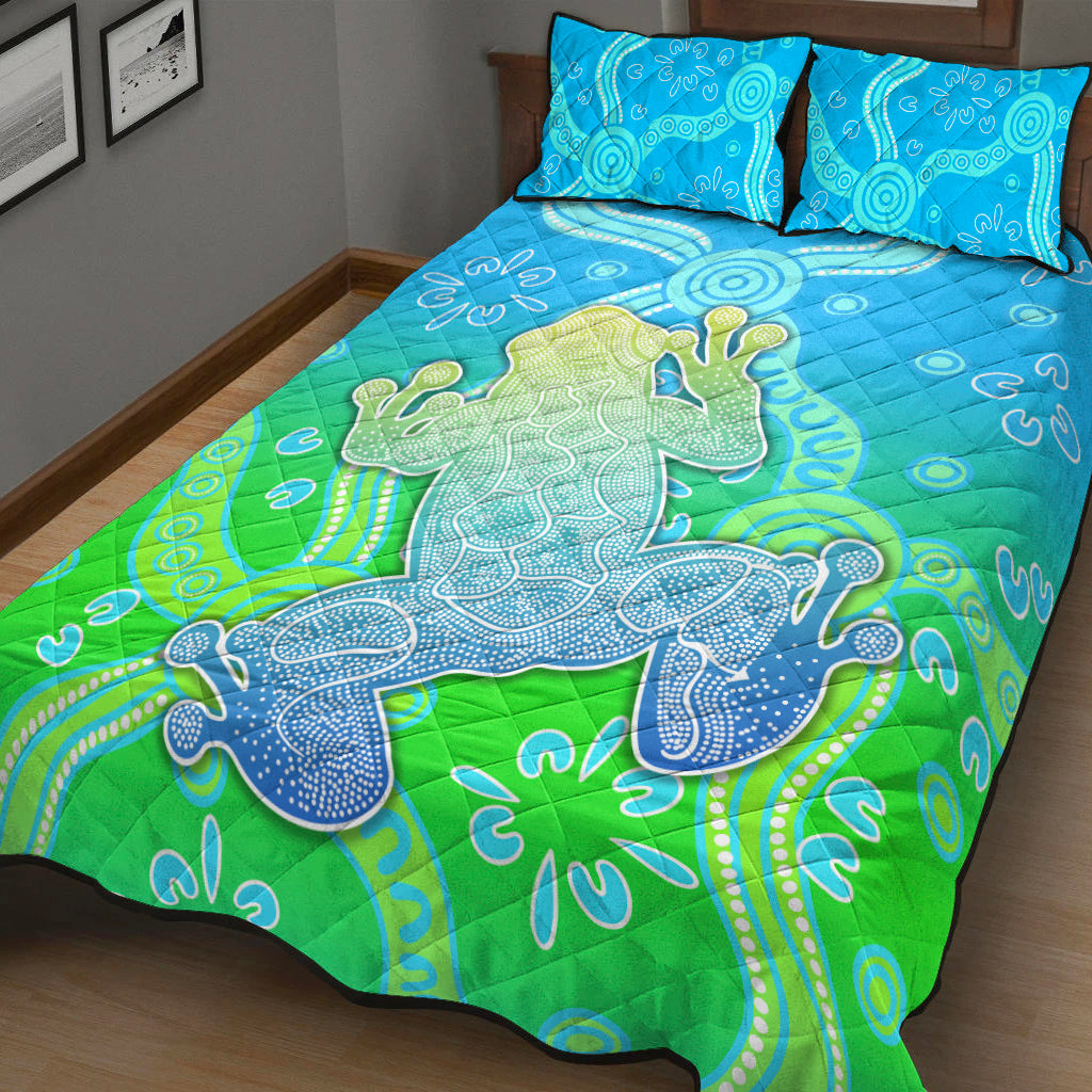 aboriginal-frog-quilt-bed-set-indigenous-simple-vibes