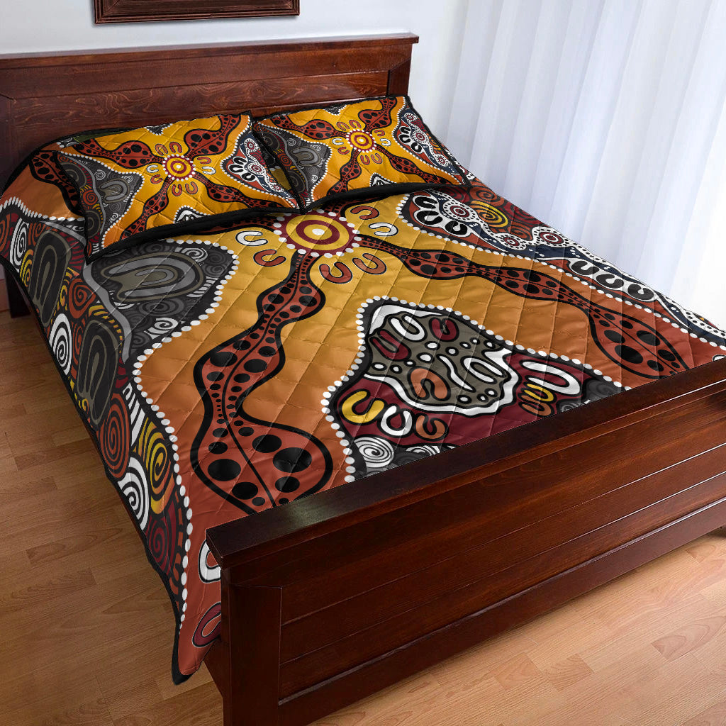 aboriginal-art-special-vibes-quilt-bed-set-indigenous